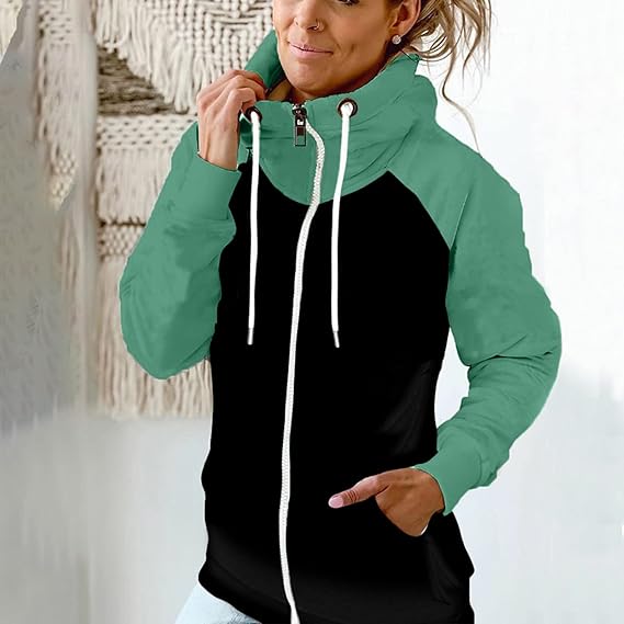 Annabelle - Long Sleeve Zip Up Pocket Sweater