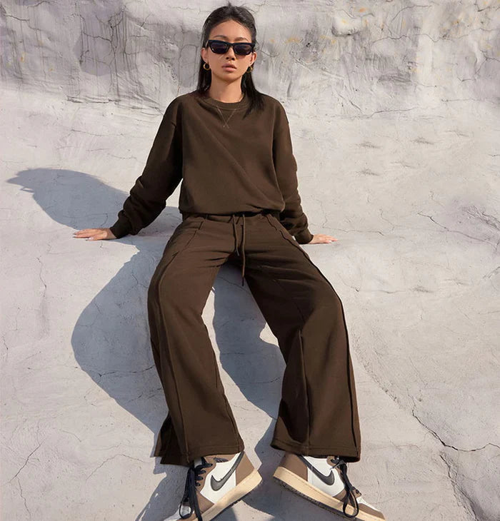 Faye - 2-delige sweatshirtset met losse pasvorm