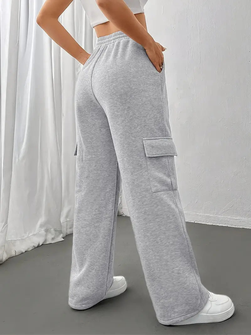 Bonnie - Straight Joggers with Flap Pockets