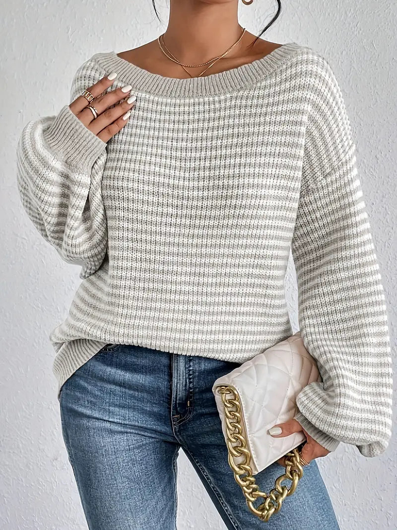 Clare - Knitted sweater with dropped shoulders