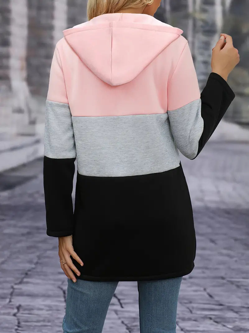 Beatrice - Elegante Color Block Hoodie voor dames