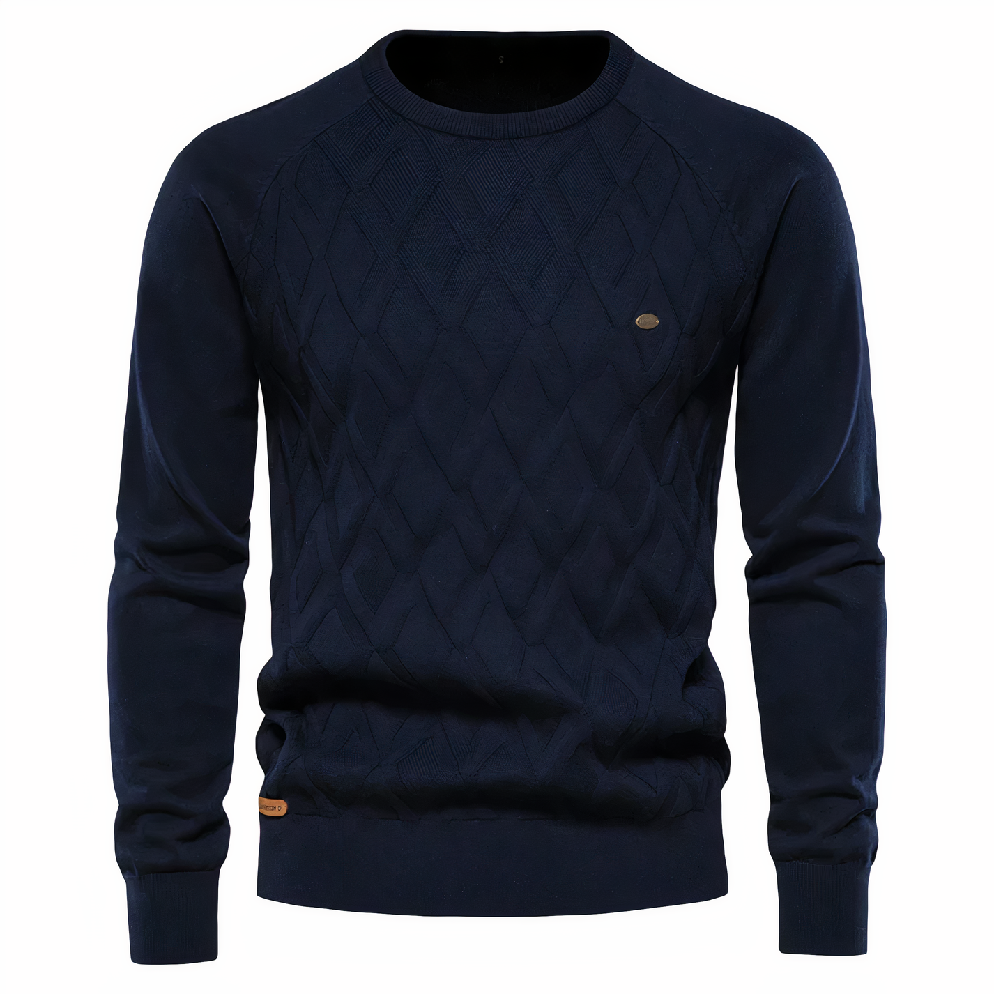 Men's Checked Knitted Sweater - Adam