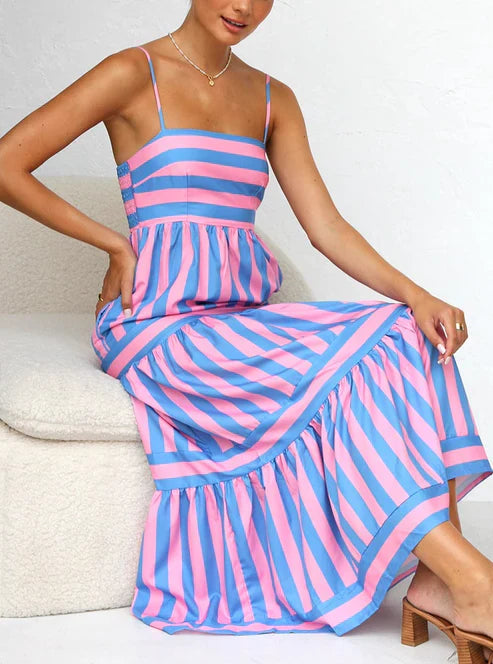Cora - Striped maxi dress