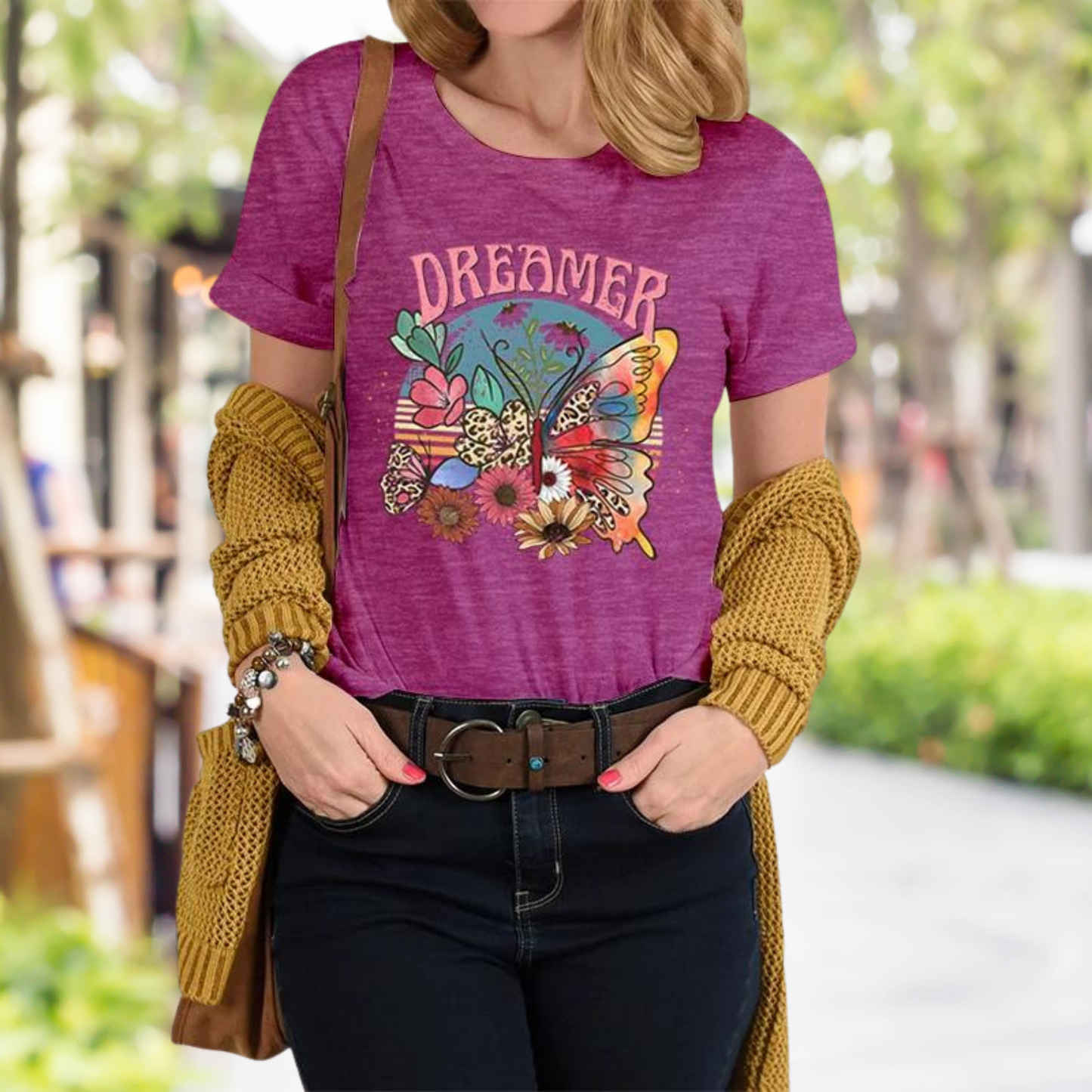 Amelia - Chemise à imprimé rétro