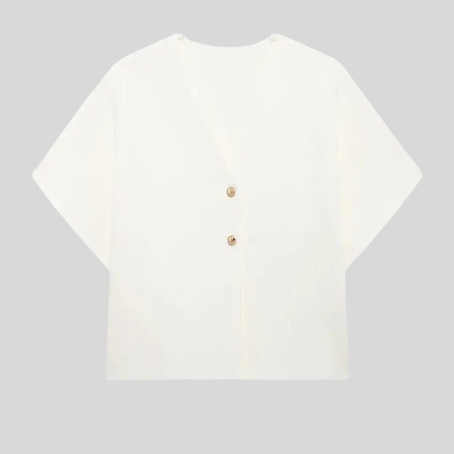 Abigail - Haut simple en tricot à col en V