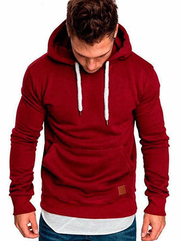 Sam Casual Hoodie for Men - Practical with Kangaroo Pocket
