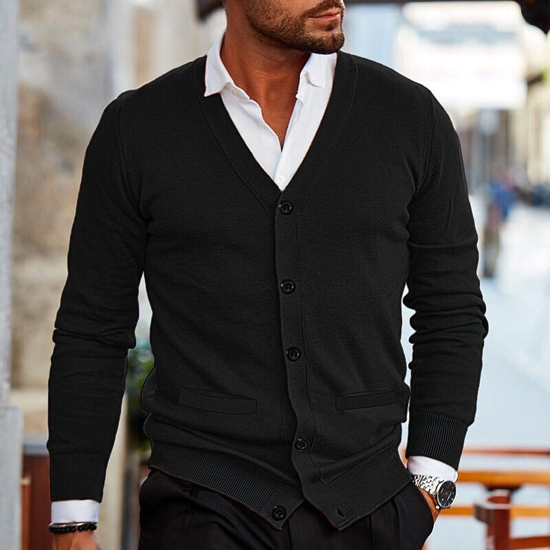 Stefan Vest - Casual cardigan for men