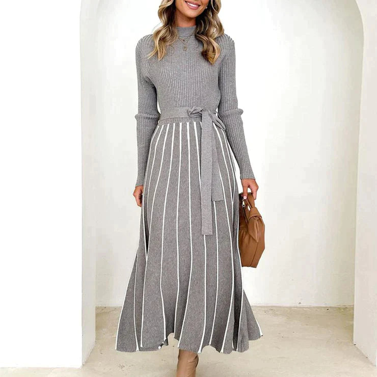 Zara Midi jurk met lange mouwen