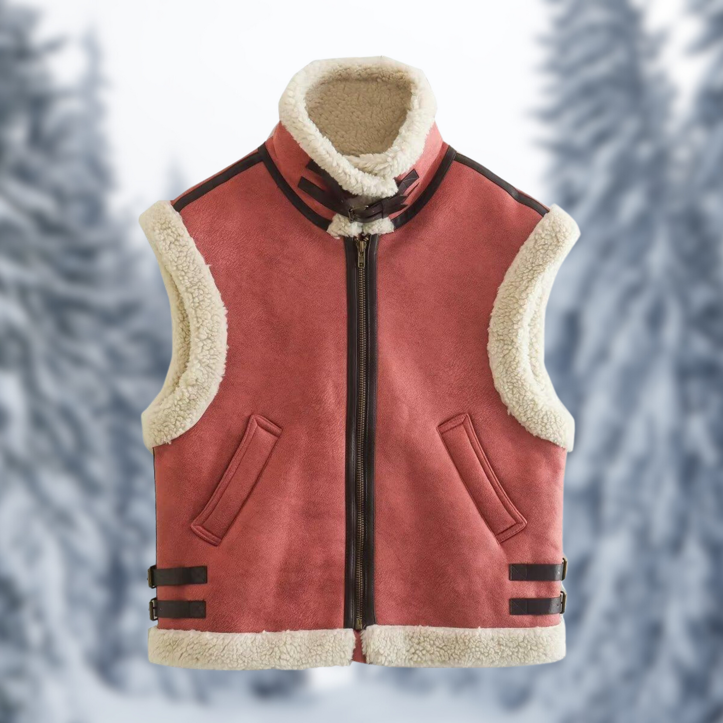 Abigail - Gilet d'hiver en fourrure