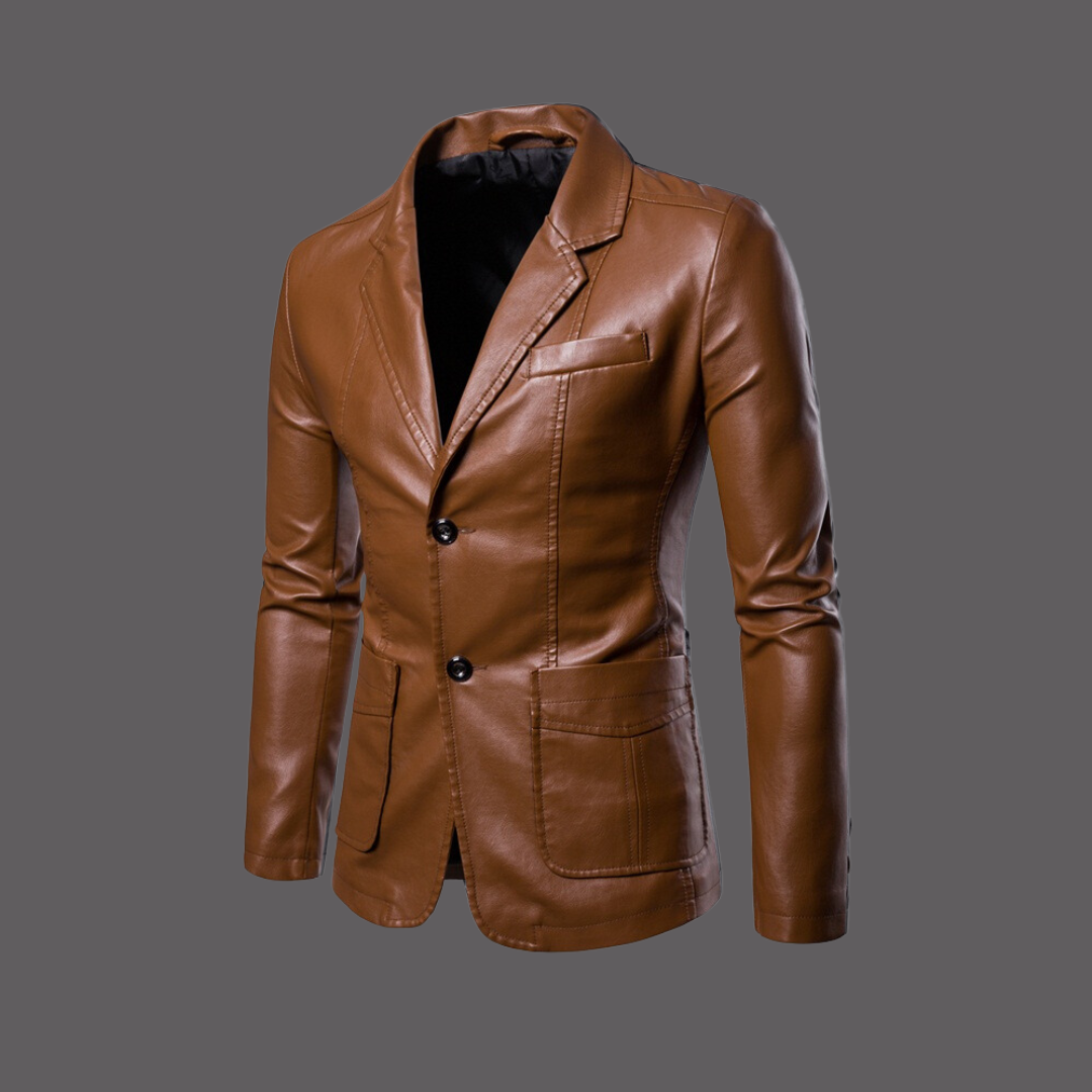 Harvey - Veste en cuir tendance pour homme