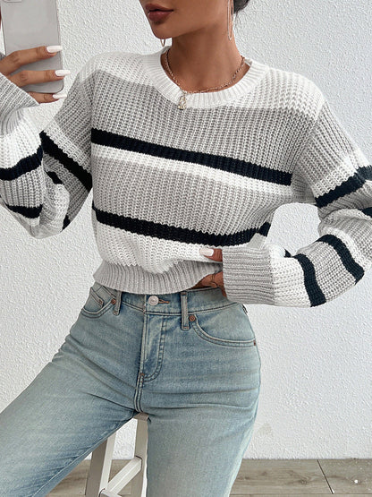 Calene - Knitted round neck sweater