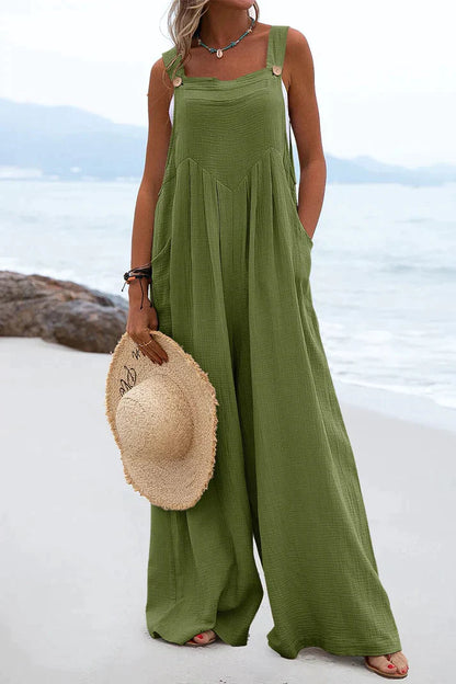 Cassandra - Casual jumpsuits met vierkante kraag