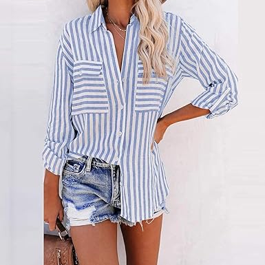 Dalia - Striped long sleeve shirt