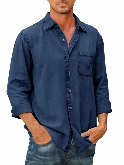 Denim overhemd met lange mouwen - Mateo