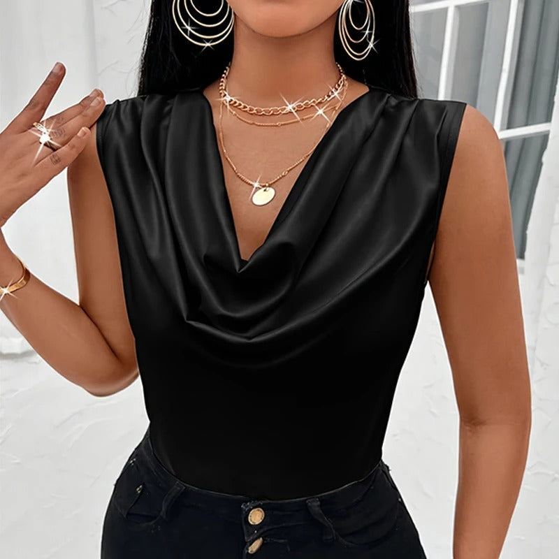 Amelia - Elegant satin tank tops