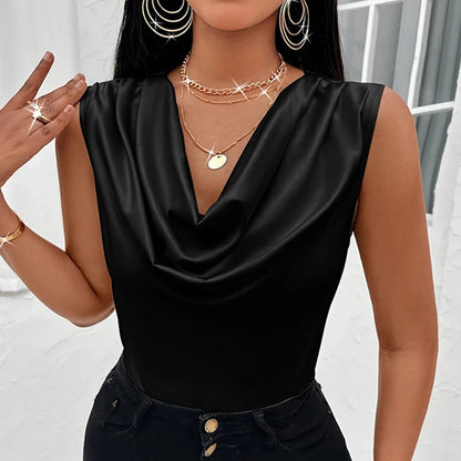 Amelia - Elegant satin tank tops