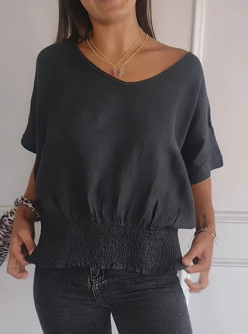 Belinda - V-neck half sleeve t-shirt