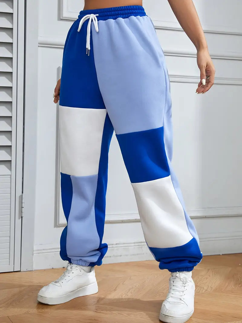 Billie - Pantalon de jogging ample à blocs de couleurs avec cordon de serrage