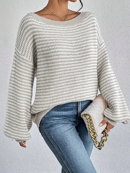 Clare - Knitted sweater with dropped shoulders
