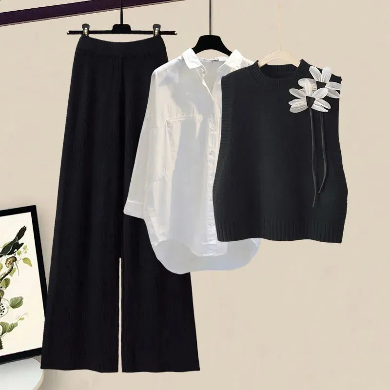 Alexandra - Fall Winter Knitted 3 Piece Set