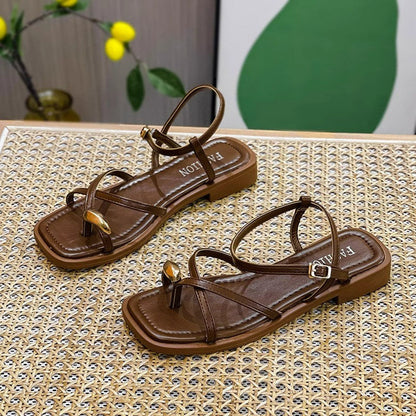 Agnes - Sandaal met gekruiste bandjes