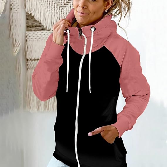 Annabelle - Long Sleeve Zip Up Pocket Sweater