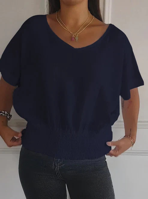 Belinda - V-neck half sleeve t-shirt