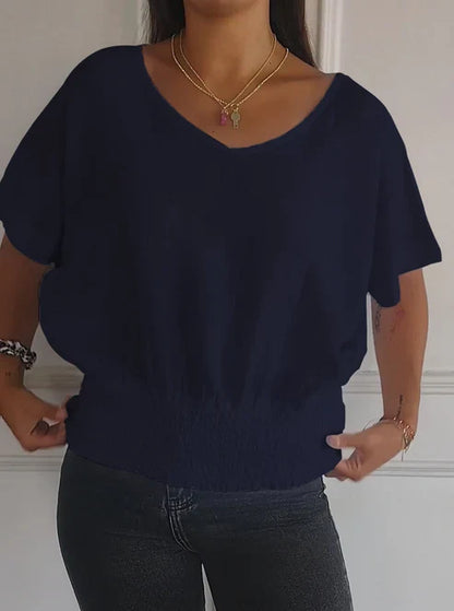 Belinda - V-neck half sleeve t-shirt
