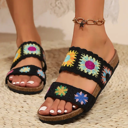 Agatha - Flat slippers for women in summer