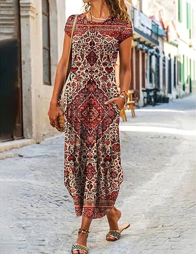 Adeline - Casual dress with short sleeves