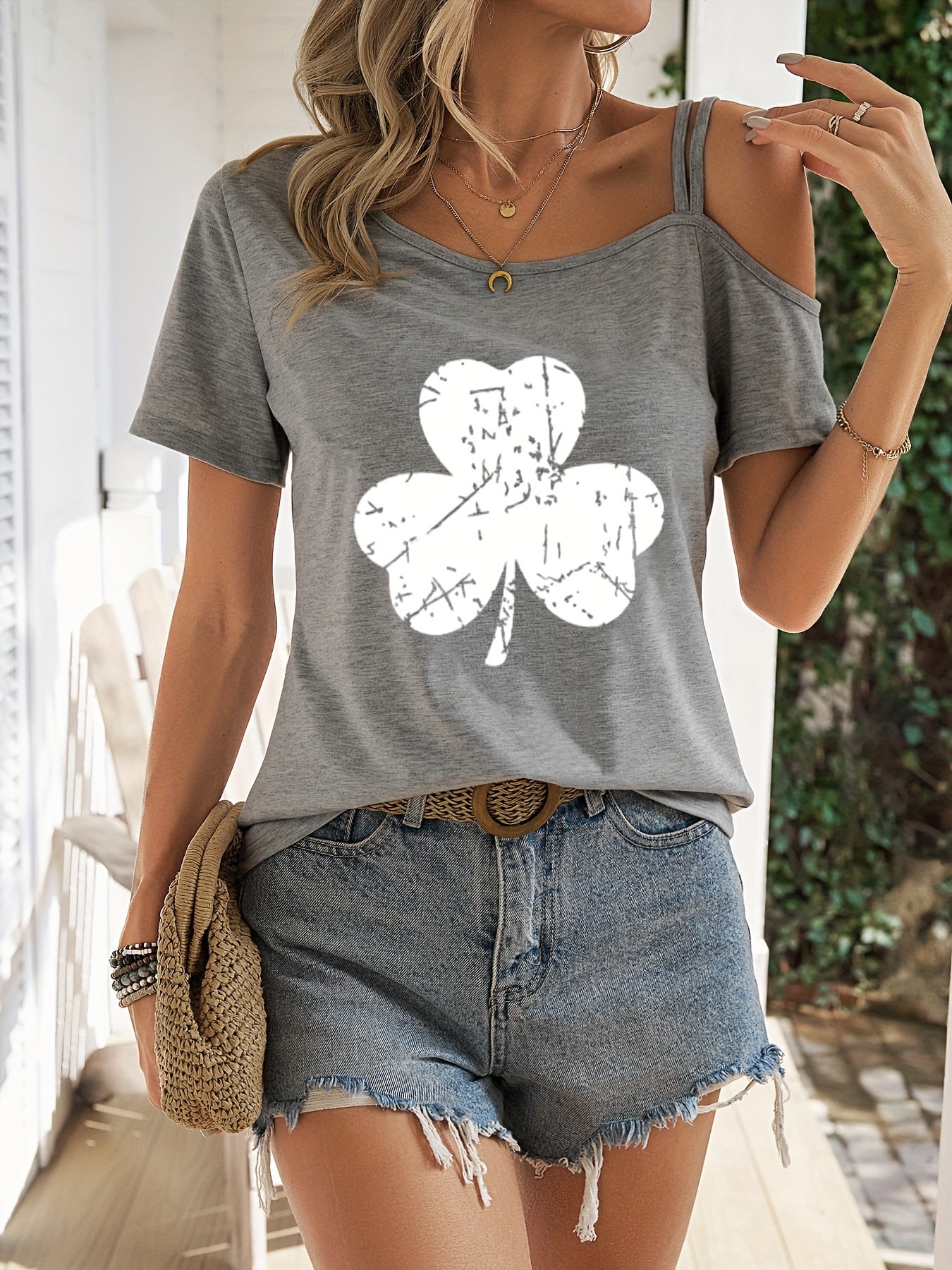 Trudy | T-shirt à épaules dénudées