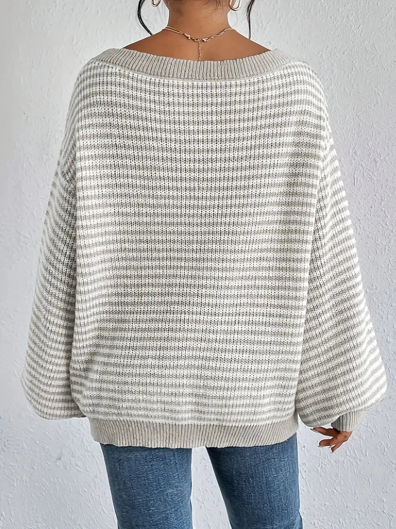 Clare - Knitted sweater with dropped shoulders