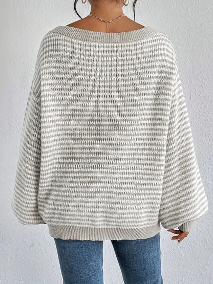 Clare - Knitted sweater with dropped shoulders
