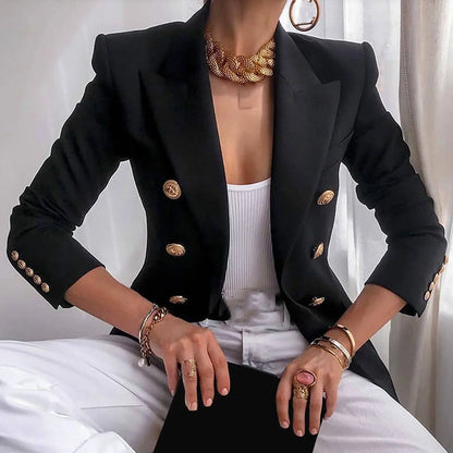 Annabelle - Blazer boyfriend ouvert à manches longues