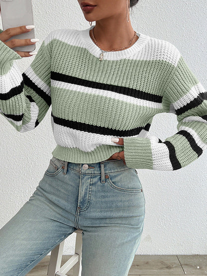 Calene - Knitted round neck sweater