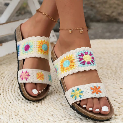Agatha - Flat slippers for women in summer