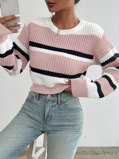 Calene - Knitted round neck sweater