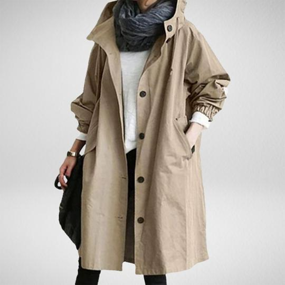 Long raincoat waterproof for women