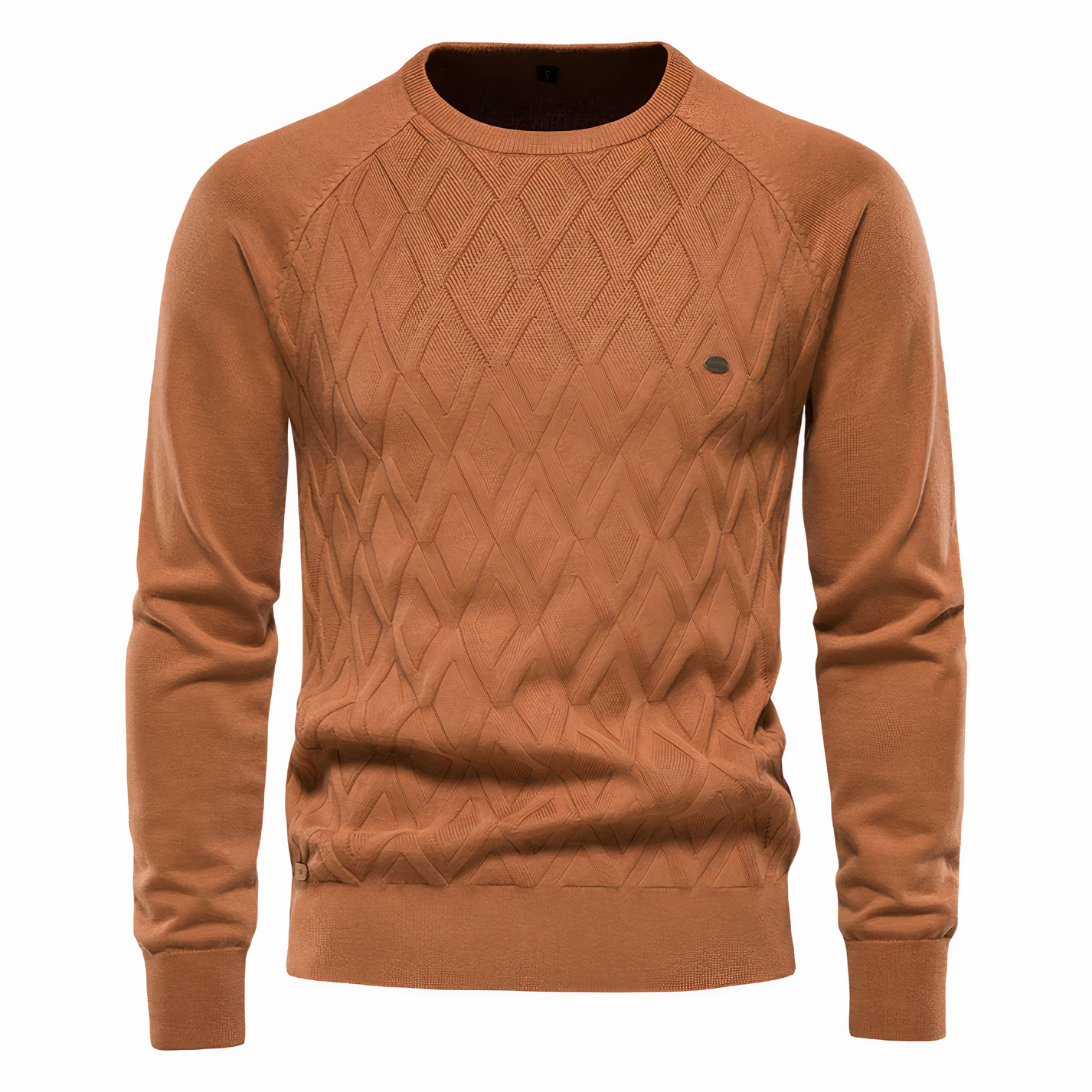 Men's Checked Knitted Sweater - Adam