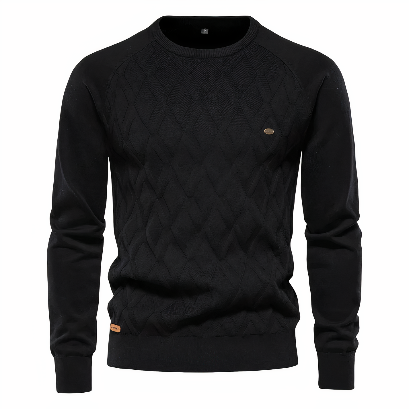 Men's Checked Knitted Sweater - Adam