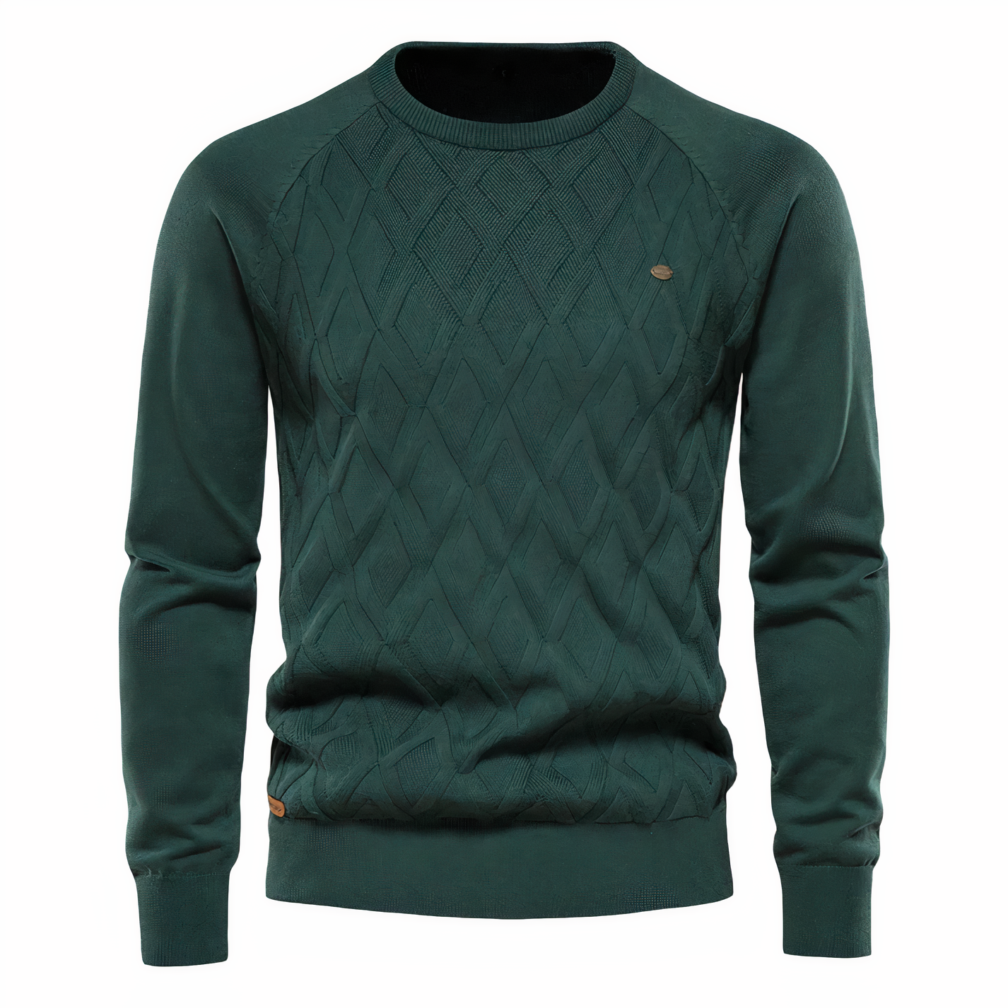 Men's Checked Knitted Sweater - Adam