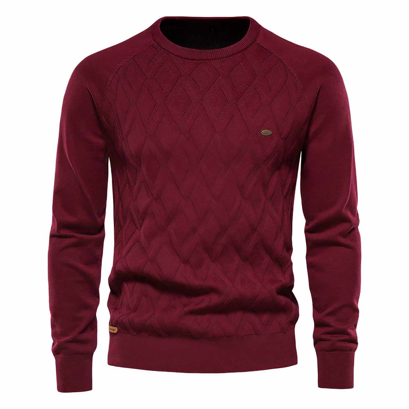 Men's Checked Knitted Sweater - Adam