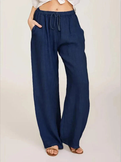 Virginia - Katoenen linnen broek
