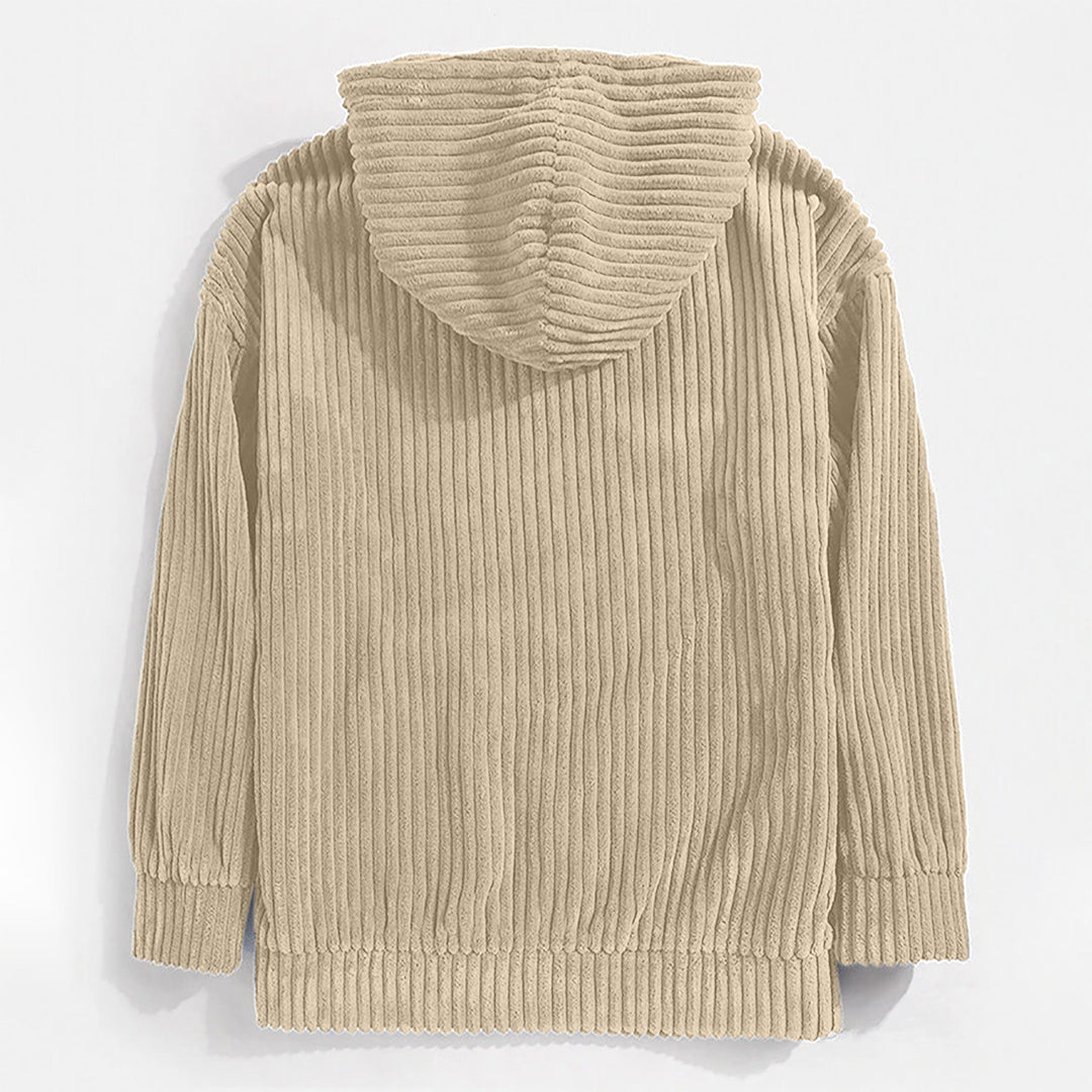 Jonas | Hoodie in ribbed corduroy