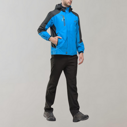 Waterproof wind jacket for men