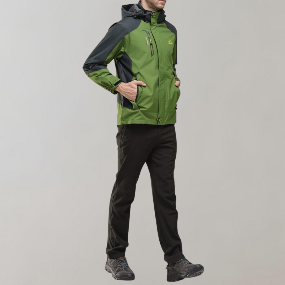 Waterproof wind jacket for men
