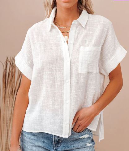 Lyris - Casual and stylish shirt made of linen and cotton