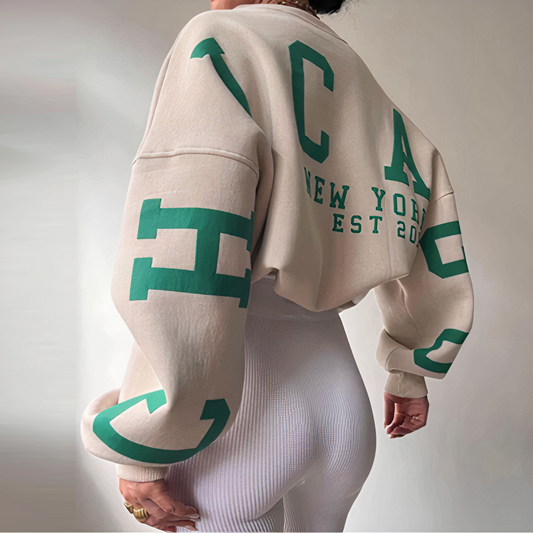 Nayla - casual letter print sweater