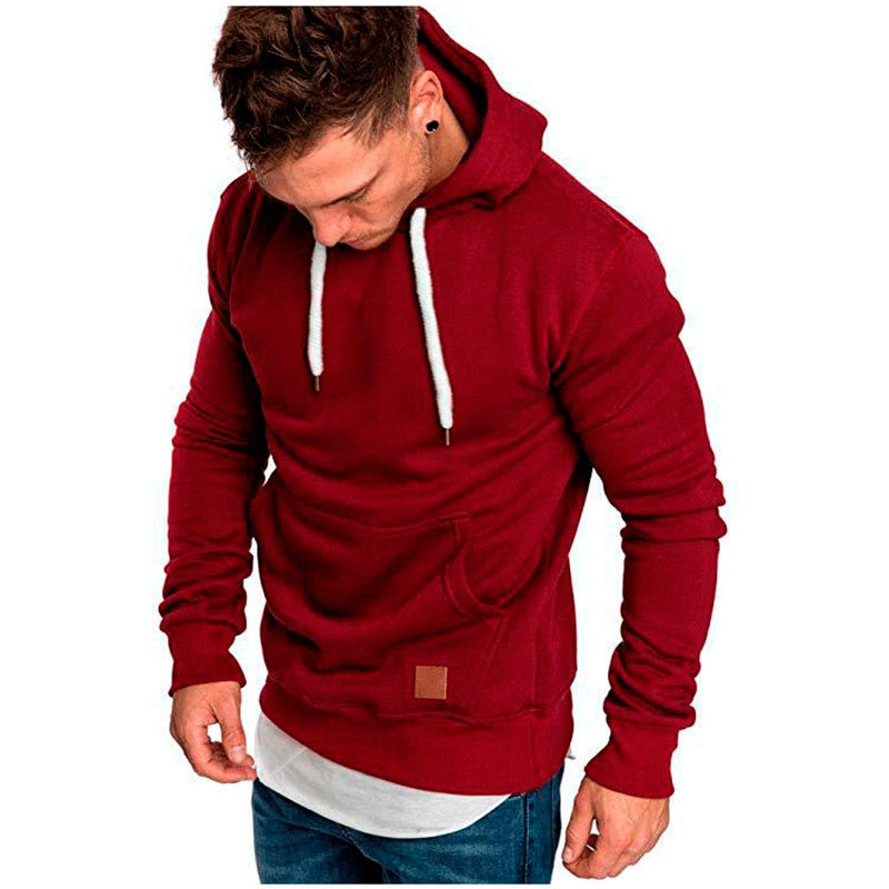 Sam Casual Hoodie for Men - Practical with Kangaroo Pocket