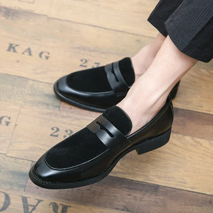 Elegant suede and leather loafers - Bray